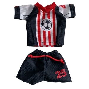 Elf on the Shelf Spirited Soccer Uniform Set Claus Couture Collection